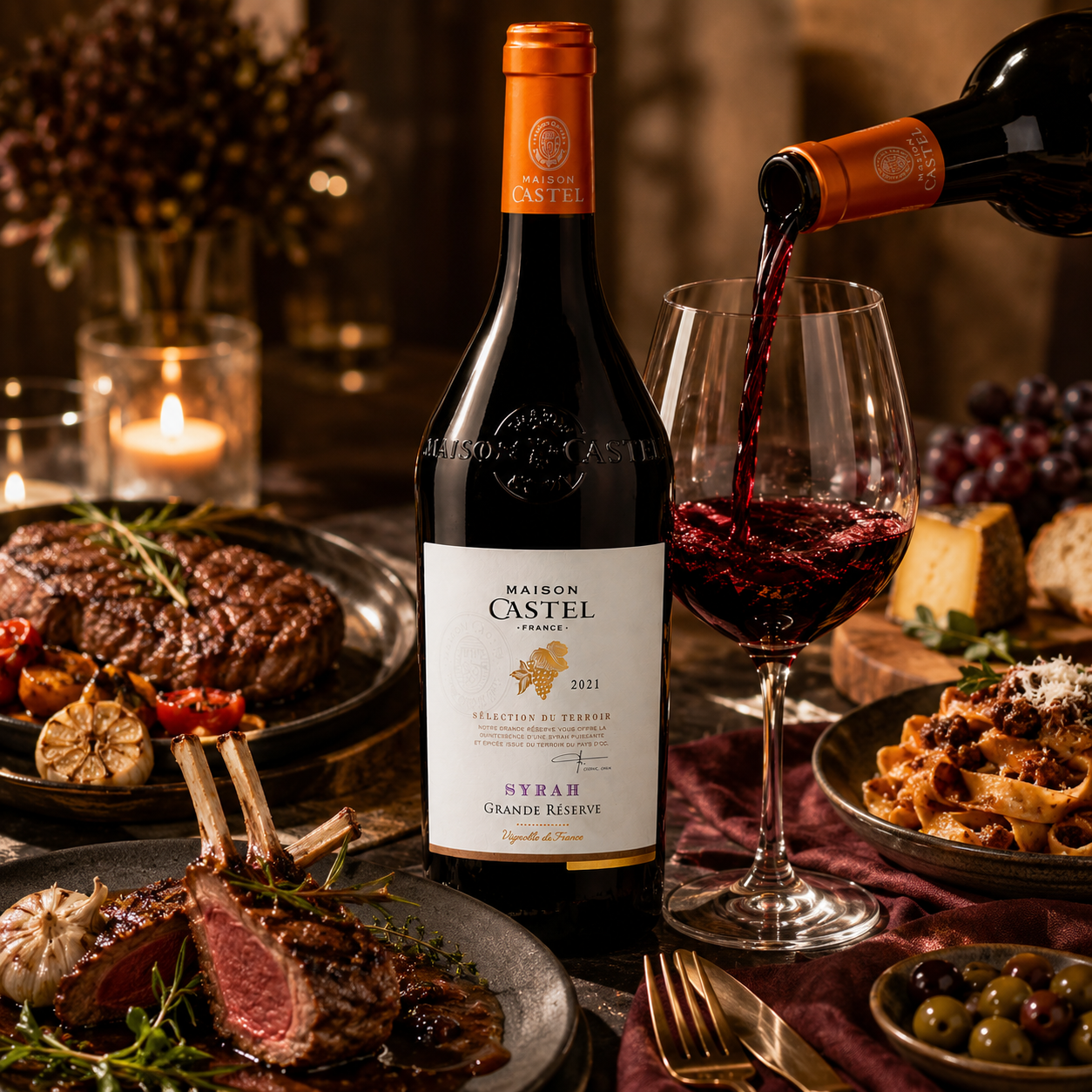 卡思黛樂家族 卡思黛樂 希哈 (Syrah) 2021 法國 紅葡萄酒 - Image 3